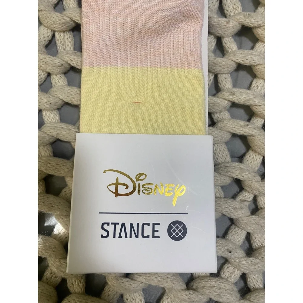 Stance Disney Vintage Minnie Mouse Crew Socks Womens Size M Pink Nostalgia New